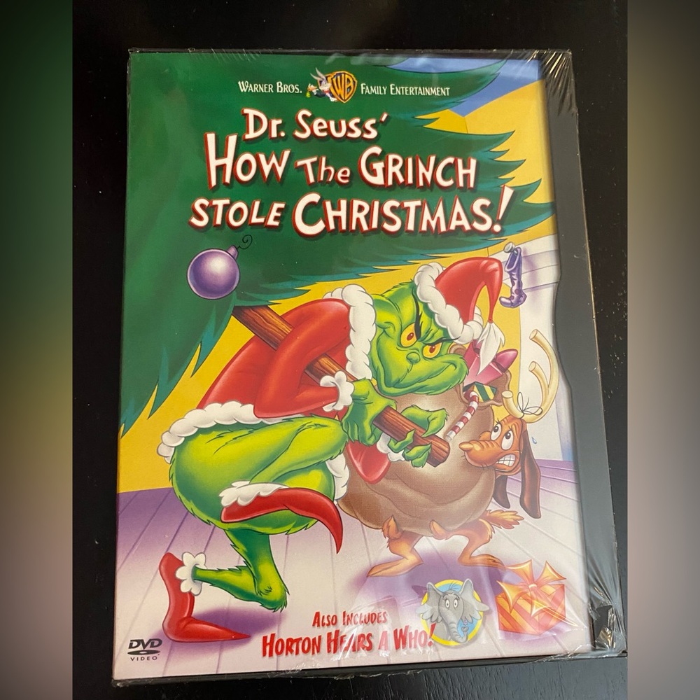 ❤️NEW Dr. Seuss’ HOW THE GRINCH STOLE CHRISTMAS DVD ❤️ NEW (bonus DVD)